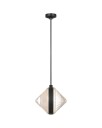Copper Coast 15" PendantKaro and Olive Cut  Bronze
