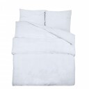 vidaXL Sengesett hvit 225x220 cm bomull