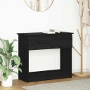 konsollbord med skuffer svart 85,5x38,5x74,5 cm