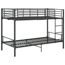 vidaXL Køyeseng svart metall 90x200 cm