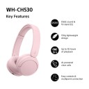 Sony WH-CH530 trådløse on-ear hodetelefoner Rosa
