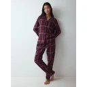 Triumph Boyfriend Pyjamas Sett Rød Mørk Kombinasjon 40