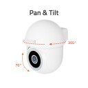 Hombli 4K Pan & Tilt Overvåkningskamera med Nattesyn Hvit