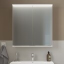 Linn Bad Hilde Speilskap med Overlys og Stikk Hvit Matt / 100cm