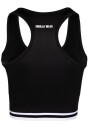 Gorilla Wear Mesa Zip Front Crop Top Black L
