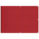 vidaXL Balkongskjerm rød 75x800 cm 100 % polyester oxford