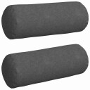  Bolster puter 2 pcs Mørkegrå Ø 25 x 70 cm Corduroy stoff