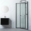 Dusjhjørne Bathlife Profil Rett Dør + Rett Dør 800x900 mm
