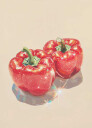Sparkling Red Bell Peppers Plakat Plakat / 70x100cm