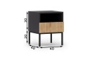 Anjal Nattbord 40 cm - Eik