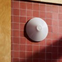 HAY Ono Flush Vegglampe Ø35 Hvit/ Opal