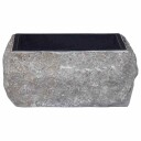 vidaXL Vask 30x30x13 cm marmor svart