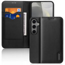 Dux Ducis Lommebokdeksel i skinn for Samsung Galaxy S25  Svart