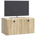 Vegghengt TV skap 59,5 x 31 x 30 cm Sonoma eik Konstruert tre