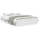 vidaXL Sengeramme hvit 135x190 cm 8721012158641