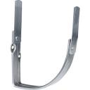 Plastmo brakettjern - halvrund 14" galvanisert galvanized