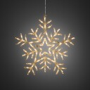 Konstsmide Snøfnugg med 90 varmhvite LED 58 cm IP44 utendørs 1714876-01-0 1714869-01-0