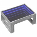  Salongbord med Infinity LED grå sonoma 70x53x30 cm