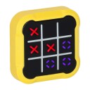 Tic Tac Toe elektronisk puslespill – bærbar gul konsoll