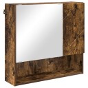  Speilskap Veggmontert Røkt eik 59 x 17 x 55 cm Konstruert tre