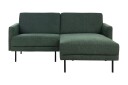 Deajna Hjørnesofa 2 seter   Grønn/Svart