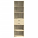  Hylle sonoma eik 50x42,5x185 cm konstruert tre 8721102655463