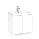 Macro Design Crown Plain Servantskap 2 dør - med Light 14 Eller 45 Servant Hvit / 60x45cm