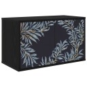 vidaXL Vegghengt TV skap DOKKUM 69 x 33 x 40 cm Svart eik