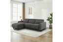 Reclinersofa med hjørne Loft24 Hjørnesofa Loft24 Skaane med elektrisk recliner Grå Höger Manchester  