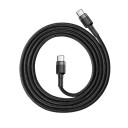 Baseus Cafule USB-C-kabel 60W PD 2.0 QC 3.0 1m Svart/Grå