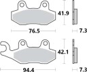 BREMBO 07049 Bremseklosser