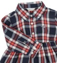 GANT Kjole   Avmerket Flannel   Evening Blue   GANT   1 år 80   Kjole Blå Rød