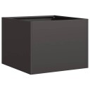 vidaXL Plantekasse svart 40x40x30 cm stål