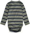 Hummel Body I/e   hmlMini   Stripete Bee   Shadow   Hummel   2 år (92)   Langermet Body Armygrønn Blå Grønn Marineblå