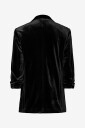 pieces - Blazer Pcbosella Velour 3/4 Blazer - Svart
