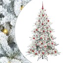  Kunstig sammensatt juletre med 300 LED med stativ 180 cm PVC