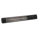 Heat1 infrarød varmelampe m/fjernkontroll, 650-2000W
