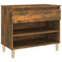 vidaXL Skoskap r?kt eik 70x36x60 cm konstruert tre