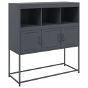  Skjenk antrasitt 100,5x39x107 cm kaldvalset stål 8721102634758