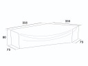 Hillerstorp Møbelbeskyttelse Gra 235-235 x 75 x 80 cm Grå