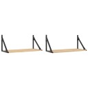  Veggskap 2 stk sonoma eik 60x25x25,5 cm konstruert tre 8721012046689