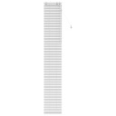 vidaXL Venetiansk persienne Hvit 45 x 250 cm 35 mm