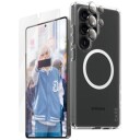 Panzerglass CARE 3-i-1 Bundle for Samsung Galaxy S25 Ultra med Personvernfilter - Sort Mobildeksel
