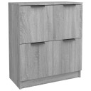 vidaXL Skjenk grå sonoma 60x30x70 cm konstruert tre