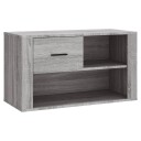 vidaXL Skoskap gr? sonoma 80x35x45 cm konstruert tre