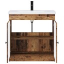  Baderomsinnredningssett Gammelt tre 56 x 37,5 x 81 cm