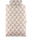 Nørgaard Madsens Sengetøy   Baby   Off White m. Ekorn   Nørgaard Madsens   Baby   Sengetøy   Baby Beige Grå Hvit