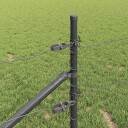  Gjerde med innlegg. Grå 0.8 x 50 m PVC belagt stål