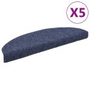 vidaXL Selvklebende trappematter 5 stk blå 65x21x4 cm nålestempel