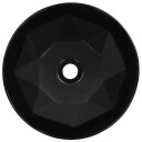 vidaXL Vask 36x14 cm keramikk svart